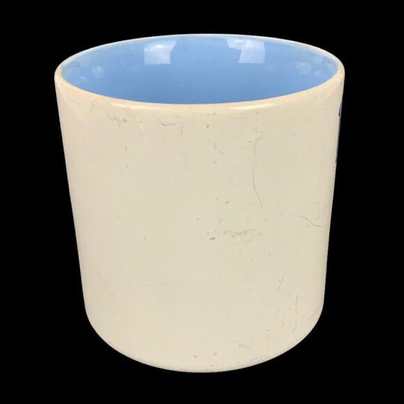 Laura Papel Poetry Name Coffee Mug Cup Ceramic 10 oz White Blue Vintage Gift - Picture 5 of 13